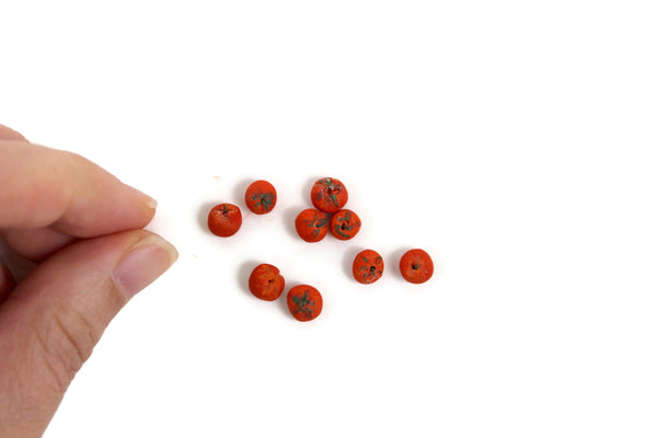 Set of 9 Vintage 1:12 Miniature Dollhouse Tomatoes