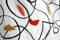 New Anthropologie White & Black Embroidered "Shape-Swirled Skirt" by Maeve, Size 0, Originally $128