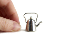 Vintage 1:12 Miniature Dollhouse Silver Tea Kettle