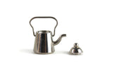 Vintage 1:12 Miniature Dollhouse Silver Tea Kettle