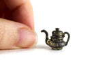 Vintage 1:12 Miniature Dollhouse Silver Teapot