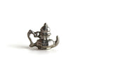 Vintage 1:12 Miniature Dollhouse Silver Teapot