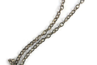 Vintage Silver Oval Fragonard Locket Necklace
