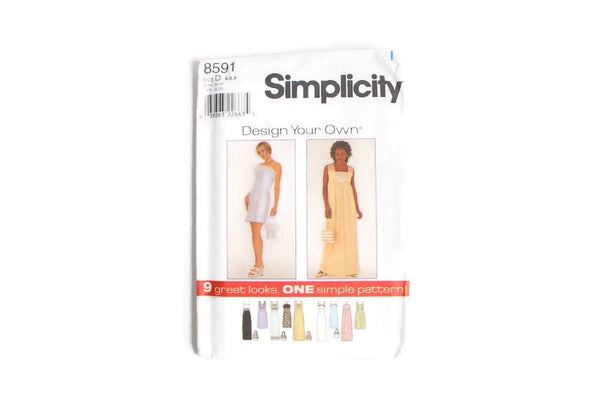 New Vintage Simplicity 9 Looks with 1 Design Design Your Own Dress Sewing Pattern