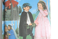 New Vintage Simplicity Child's Medieval & Renaissance Knight Costume Sewing Pattern