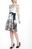 New Anthropologie Blue & White Vienna Print "Skyward Dress" by Moulinette Soeurs, Size 6, Originally $168