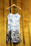 New Anthropologie Blue & White Vienna Print "Skyward Dress" by Moulinette Soeurs, Size 6, Originally $168
