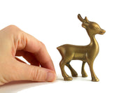 Small Vintage Brass Stag Deer Figurine