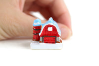Vintage 1:12 Miniature Dollhouse Model Barn with Silo