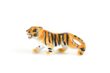 Vintage Miniature Orange Porcelain Tiger Figurine