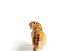 Vintage Miniature Orange Porcelain Tiger Figurine