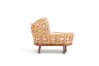 Artisan-Made Vintage Miniature Dollhouse Wicker Baby Bassinet by MW Miniatures