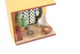 Vintage Micro Mini 1:144 Scale Dollhouse Furnished Living Room Diorama