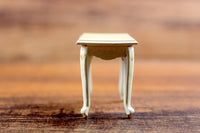 Vintage 1:12 Miniature Dollhouse Wooden End Table, Side Table or Accent Table