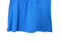 New Anthropologie Bright Blue "Smocked Sabine V-Neck" by Deletta, Size S, Originally $48