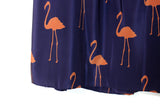 Anthropologie Rare "Stilt Striders Skirt" by Charlotte Taylor, Flamingo Print, Size 6, Originally $158