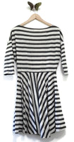 Anthropologie Gray & White Sweatshirt "Striped Midday Dress" by Puella, Size M, Originally $98