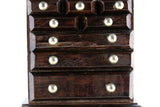 Vintage 1:12 Miniature Dollhouse Wooden Highboy Dresser
