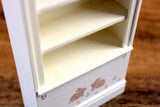 Vintage 1:12 Miniature Dollhouse White Wooden Nursery Bookshelf