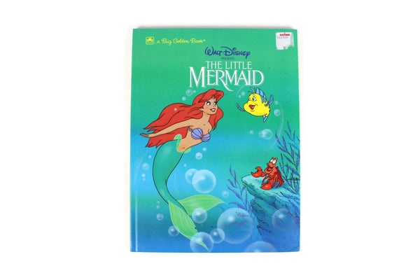 Vintage Walt Disney's The Little Mermaid Big Golden Book