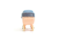 Vintage 1:12 Miniature Dollhouse Pink Plastic Stroller by Thomas
