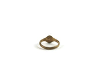Vintage Tiny Gold Letter "E" Initial Ring, Size 1