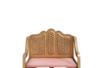 Vintage Half Scale 1:24 Miniature Dollhouse Brass Tootsie Toy Rocking Chair
