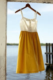 Anthropologie Yellow & White "Vappu Dress" by Maeve, Size 6, Originally $98