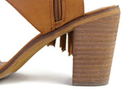 Nude Fringed "Vermont Sandal" by Very Volatile, Size 9, Originally $68