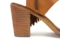 Nude Fringed "Vermont Sandal" by Very Volatile, Size 9, Originally $68