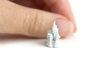 Vintage 1:12 Miniature Dollhouse White Metal Disney Castle Figurine