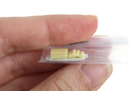 New Vintage 1:12 Miniature Dollhouse White Butter Dish with Stick of Butter