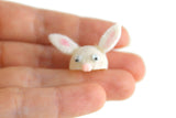 Artisan-Made Vintage 1:12 Miniature Dollhouse Child's Rabbit Ear Hat