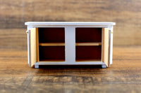 Vintage 1:12 Miniature Dollhouse Console Table, Cabinet or Sideboard