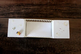 Vintage 1:12 Miniature Dollhouse White Baby Crib with Attached Tables