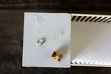 Vintage 1:12 Miniature Dollhouse White Baby Crib with Attached Tables