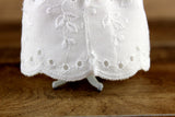 Artisan-Made Vintage 1:12 Miniature Dollhouse Dress Form with White Lace & Pink Floral Dress