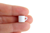 Vintage 1:12 Miniature Dollhouse White Metal Baby Mug