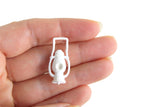 Vintage 1:12 Miniature Dollhouse White Plastic Lantern
