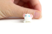 Vintage Miniature Dollhouse White Mouse Figurine