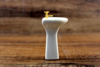 Vintage 1:12 Miniature Dollhouse White Porcelain Pedestal Bathroom Sink