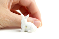 Vintage White Porcelain Rabbit Figurine