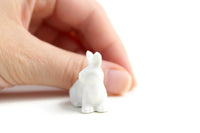 Vintage White Porcelain Rabbit Figurine