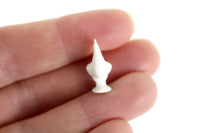 Vintage 1:12 Miniature Dollhouse Chrysnbon White Plastic Rooster Figurine