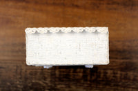 Vintage 1:12 Miniature Dollhouse White Wicker Dresser