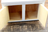 Vintage 1:12 Miniature Dollhouse White Wooden Cabinet Sink