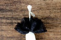 Vintage 1:12 Miniature Dollhouse Black & White Umbrella or Parasol