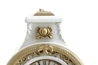 Vintage 1:12 Miniature Dollhouse White Rococo Hollywood Regency Grandfather Clock