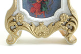 Vintage 1:12 Miniature Dollhouse White Rococo Hollywood Regency Grandfather Clock