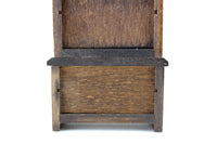 Vintage 1:12 Miniature Dollhouse Wooden Armoire Wardrobe Cabinet